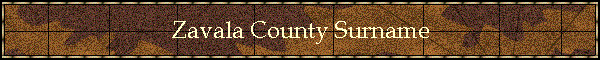 Zavala County Surname