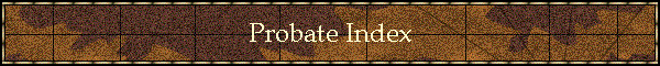 Probate Index