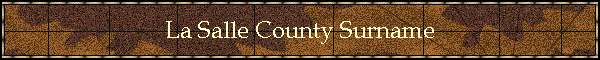 La Salle County Surname